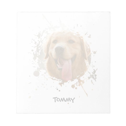 Bloc-note Personalized Custom Photo with Name (Devant)