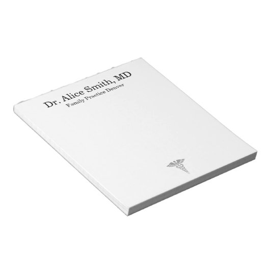 Bloc-note Personalized Doctor Notepad (Incliné)