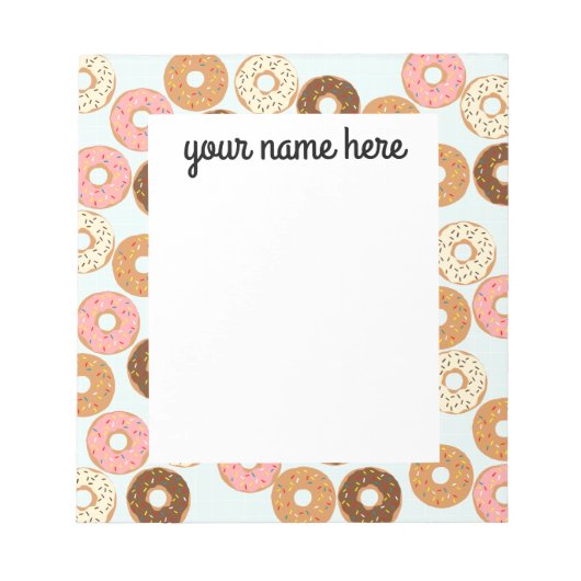 Bloc-note Personalized Donuts Notepad (Devant)
