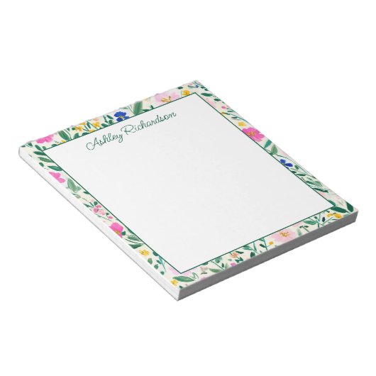 Bloc-note Personalized Floral Garden (Incliné)