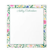 Bloc-note Personalized Floral Garden (Devant)