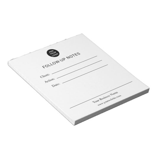 Bloc-note Personalized Follow Up Notes Notepad (Incliné)