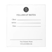 Bloc-note Personalized Follow Up Notes Notepad (Devant)