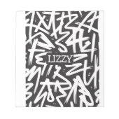 Bloc-note Personalized Graffiti Name Pattern — Custom Urban (Devant)