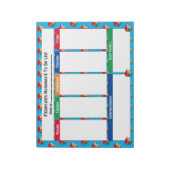 Bloc-note Personalized HOMEWORK TO DO LIST | BOOKS Tear Away (Tourné)