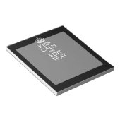 Bloc-note Personalized KEEP CALM Have Your Text on Black (Incliné)