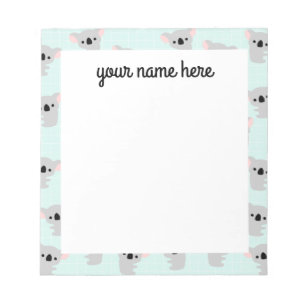Bloc-note Personalized Koala Bear Notepad