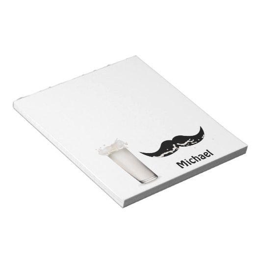 Bloc-note Personalized Milk Mustache (Incliné)