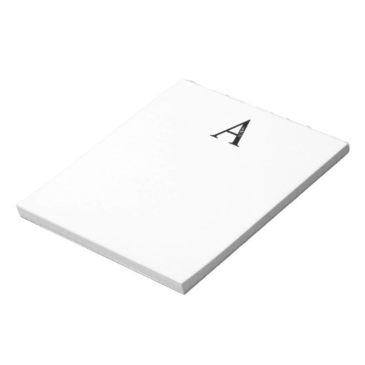 Bloc-note Personalized Monogram and Name Notepad (Tourné)