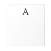 Bloc-note Personalized Monogram and Name Notepad (Devant)