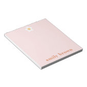 Bloc-note Personalized Notepad Retro Daisy Custom Notepad (Incliné)