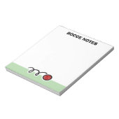Bloc-note Personalized notepad with quirky bocce ball design (Tourné)