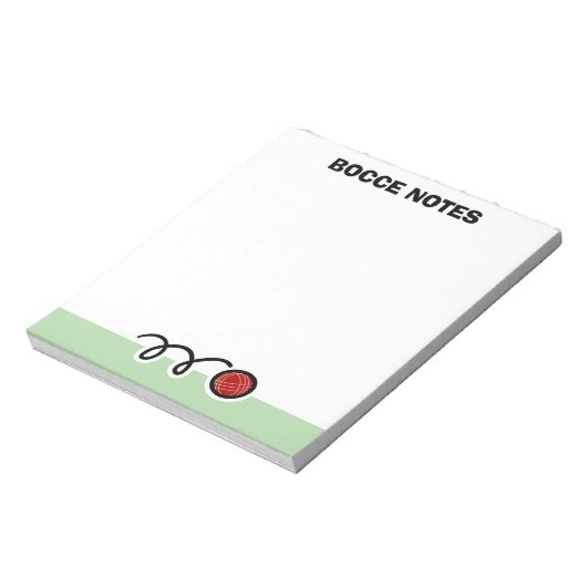 Bloc-note Personalized notepad with quirky bocce ball design (Tourné)