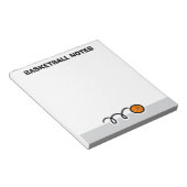 Bloc-note Personalized notepad with sporty basketball design (Incliné)