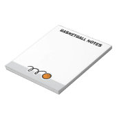 Bloc-note Personalized notepad with sporty basketball design (Tourné)