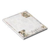 Bloc-note Personalized Pastel Dog & Floral Birdhouse Spring (Incliné)