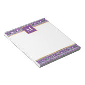 Bloc-note Personalized Purple Christmas Fair Isle (Incliné)