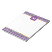 Bloc-note Personalized Purple Christmas Fair Isle (Tourné)