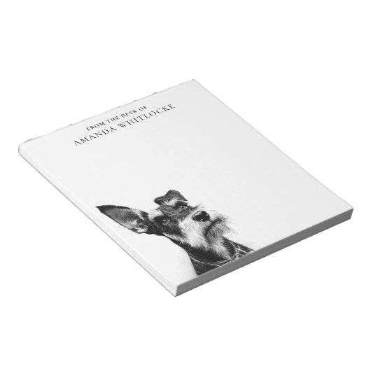 Bloc-note Personalized Schnauzer (Incliné)