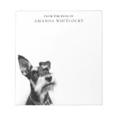 Bloc-note Personalized Schnauzer (Devant)