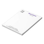 Bloc-note Personalized Stationery Branded Business Notepad (Tourné)