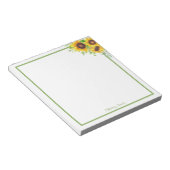 Bloc-note Personalized Sunflower Notepad (Incliné)