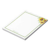 Bloc-note Personalized Sunflower Notepad (Tourné)
