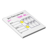 Bloc-note Personalized Tennis Team Scoresheets (Incliné)