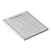 Bloc-note Personalized Weekly Expense Tracker Notepad (Incliné)