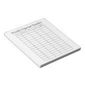 Bloc-note Personalized Weekly Expense Tracker Notepad (Incliné)