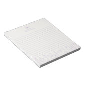 Bloc-note Personalized Wildflower Lavender Desk Notepad (Incliné)
