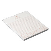 Bloc-note Personalized Wildflower Terracotta Desk Notepad (Incliné)