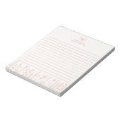 Bloc-note Personalized Wildflower Terracotta Desk Notepad (Tourné)
