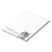 Bloc-note Personalized writing notepads for cat lover (Tourné)