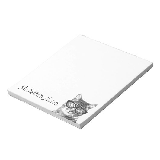 Bloc-note Personalized writing notepads for cat lover (Tourné)