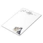 Bloc-note Personnalisation du monogramme de berger australie (Incliné)