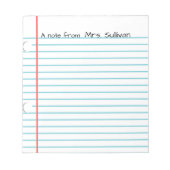 Bloc-note Personnalisé (Devant)