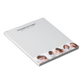 Bloc-note Personnalisé 3 sections Famille Photo Collage Blac (Incliné)