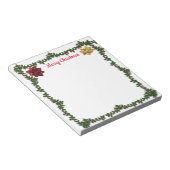 Bloc-note Personnalisé 5,5 x 6 Noël Holley Garland Bows (Incliné)