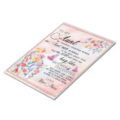 Bloc-note Personnalisé À Ma Tante De Nièce (Incliné)