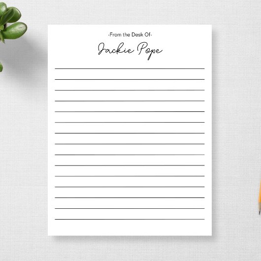 Bloc-note Personnalisé À Partir Du Bureau Du 1Er Anniversair