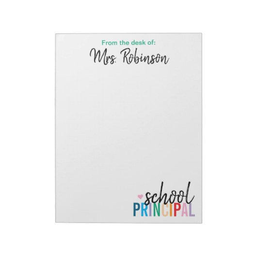 Bloc-note Personnalisé à partir du bureau du directeur de l' (Tourné)