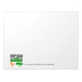 Bloc-note Personnalisé Conserver le calme EXCELlent SPREADSH (Devant)