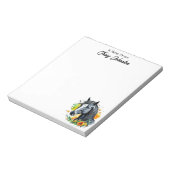 Bloc-note Personnalisé depuis le bureau de l'aquarelle (Tourné)