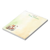 Bloc-note Personnalisé du bureau des animaux de bois (Tourné)