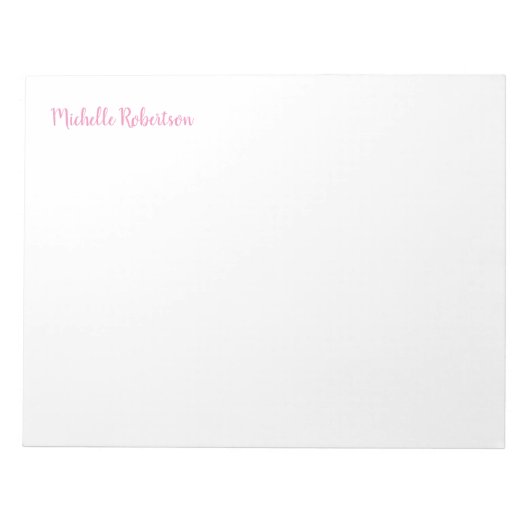 Bloc-note Personnalisé Élégant Professionnel Féminin Classiq (Devant)