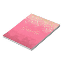 Personnalisé joli en rose avec or