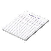 Bloc-note Personnalisé moderne avec ligne violet (Tourné)