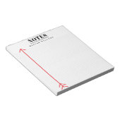Bloc-note Personnalisé Simplement Minimaliste Ligné (Incliné)