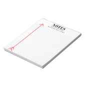 Bloc-note Personnalisé Simplement Minimaliste Ligné (Tourné)